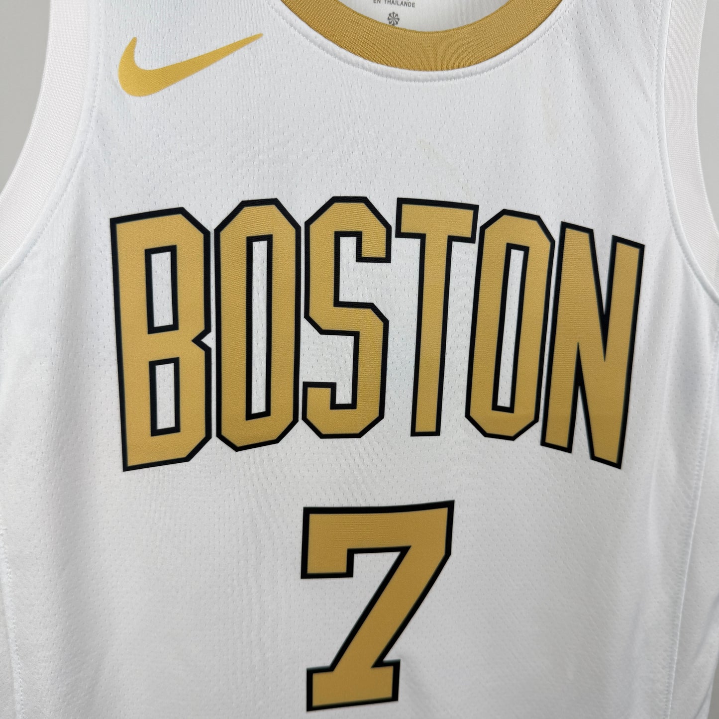 Regata Boston Celtics Masculina - Branca e Dourada