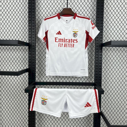 Kit Infantil Benfica Away 25/26 - Branca