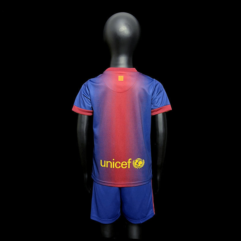 Kit Infantil Barcelona Home Retrô 11/12 - Grená