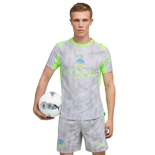 Manchester City Fourth 25/26 Jogador Puma  - Cinza