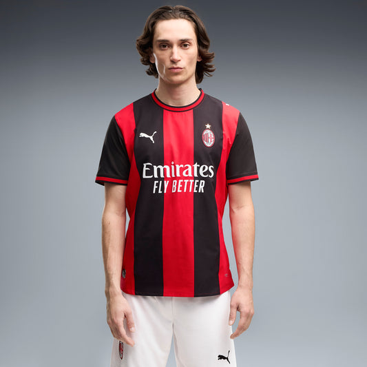 Milan Home 26/27 Jogador Puma - Vermelho e Preto