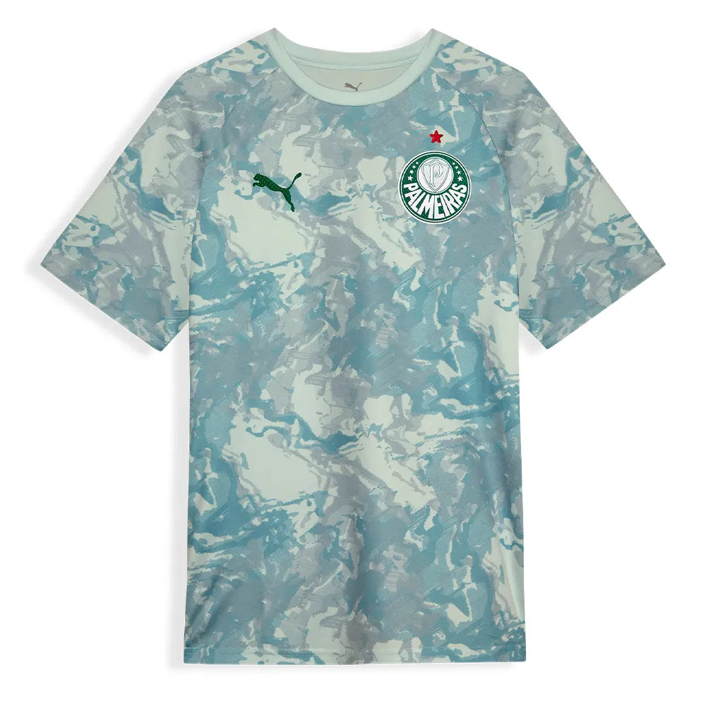 Palmeiras Pré Jogo  26/27 Masculino Torcedor Puma - Azul Claro