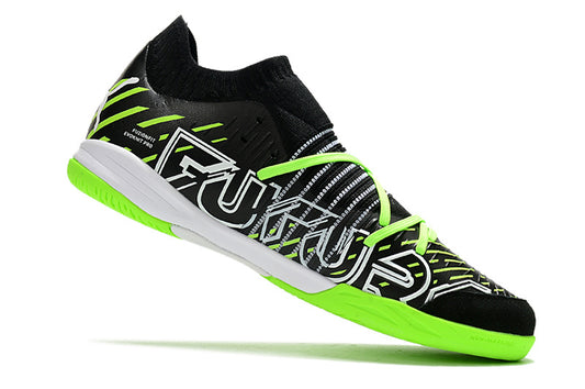 Chuteira Society Puma Future Z Match Pro - Preta e Verde