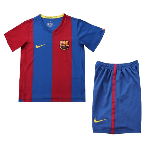 Kit Infantil Barcelona Home Retrô 06/07 - Grená