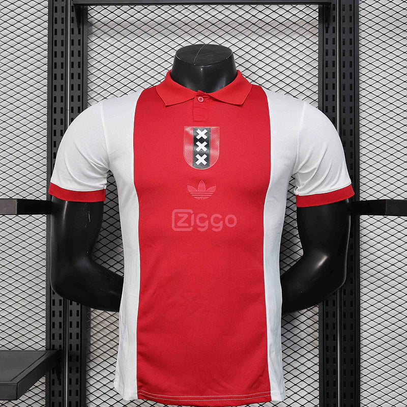Ajax 125 Anos 25/26 Jogador Adidas - Vermelho e Branco