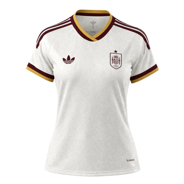 Espanha Away 26/27 Feminino Adidas - Branco