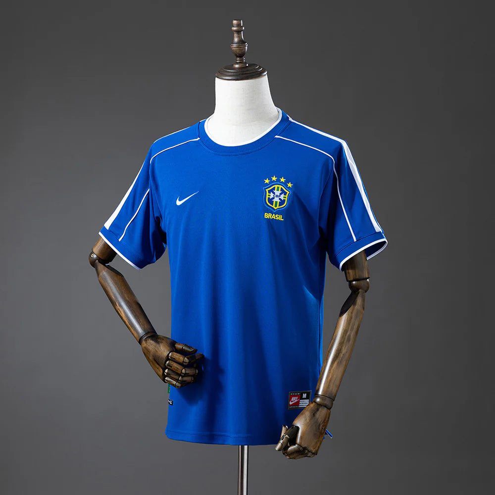 Brasil Away Retrô 1998 Nike - Azul