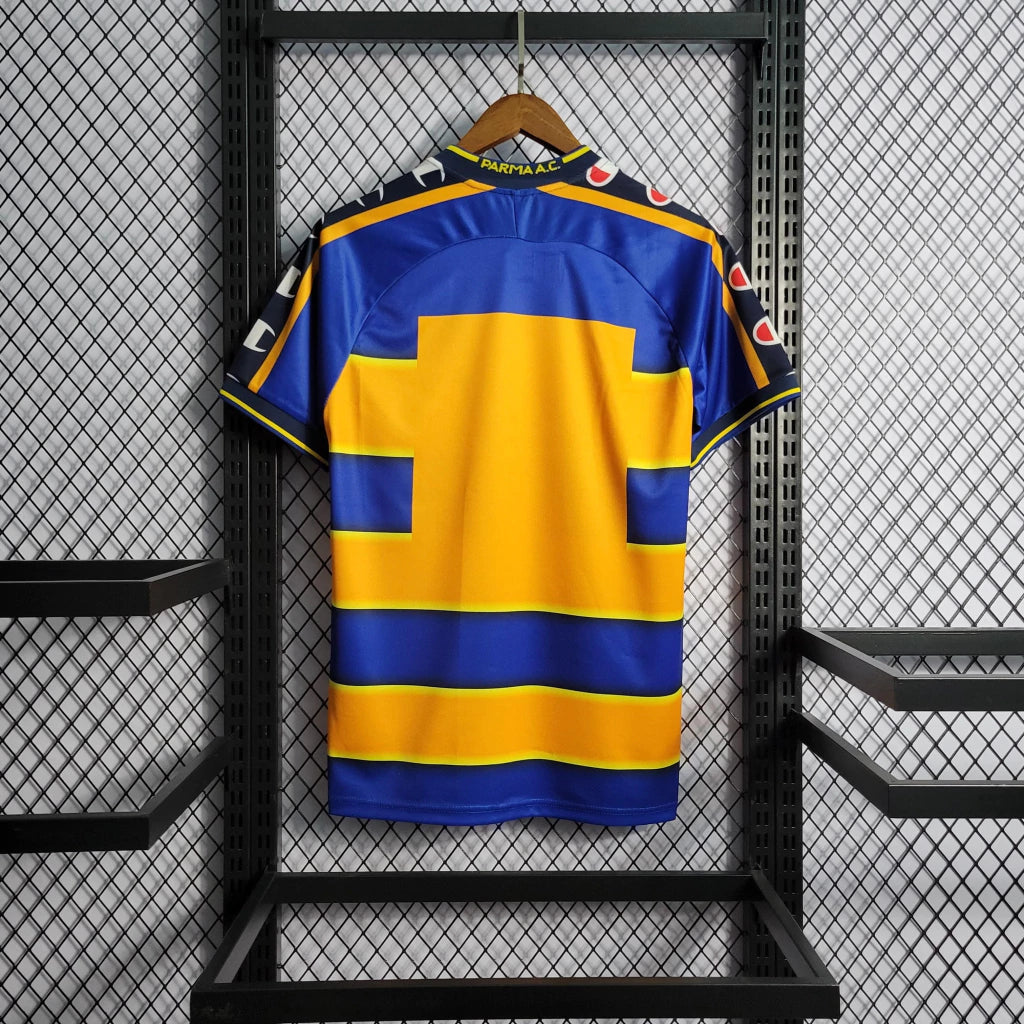 Parma Home Retrô 01/02 Champion - Azul e Amarela
