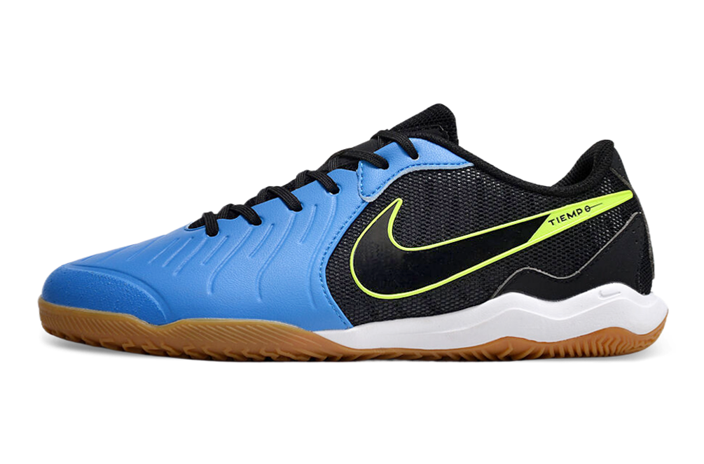 Chuteira Futsal Nike Tiempo Legend 10 Academy IC - Preto e Azul