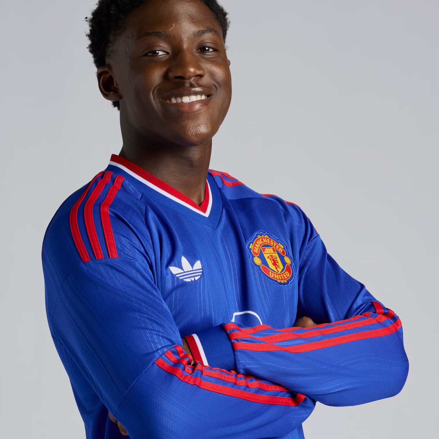Manchester United Away 26/27 Manga Longa Torcedor Adidas - Azul