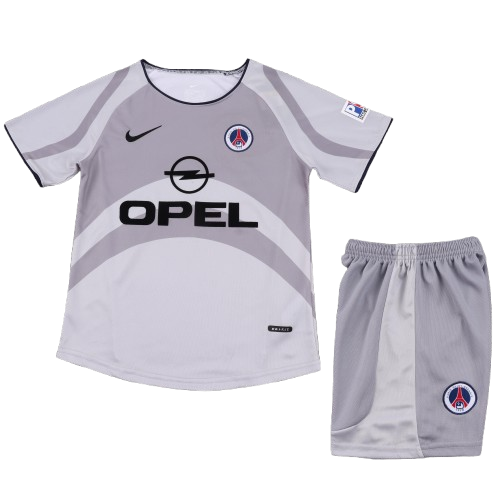 Kit Infantil Psg Away Retrô 01/02 - Cinza