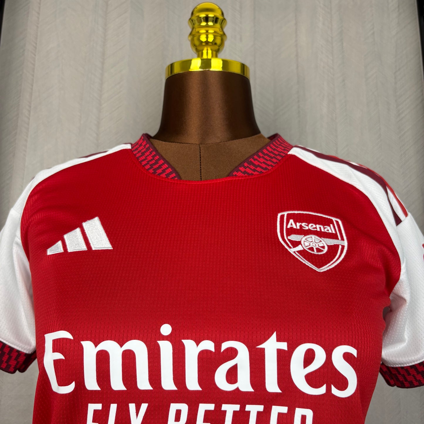 Arsenal Home 26/27 Feminina Adidas - Vermelha e Branca