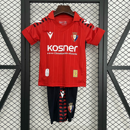 Kit Infantil Osasuna Home 25/26 - Vermelho