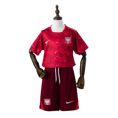 Kit Infantil Polônia Away 26/27 - Vermelho