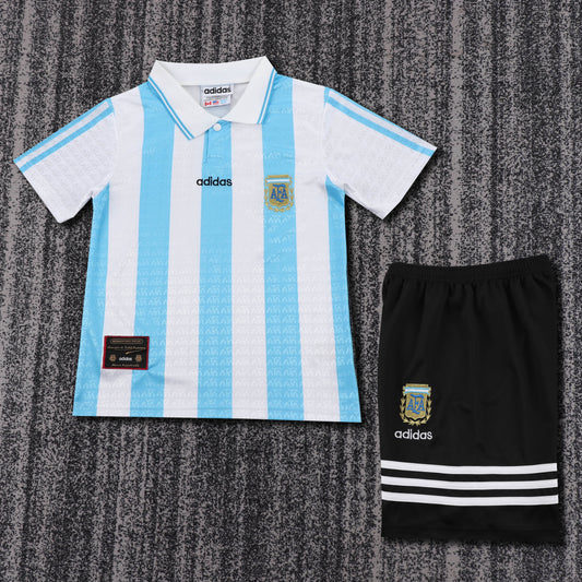 Kit Infantil Argentina Retro 1994 - Branco e Azul