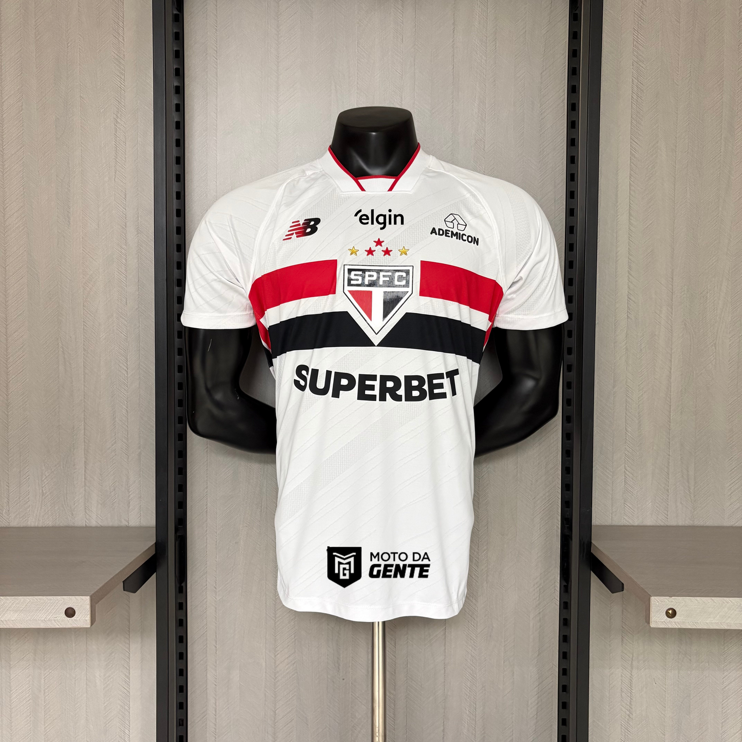 São Paulo Home 26/27 Jogador Com Patrocinadores NB - Branco