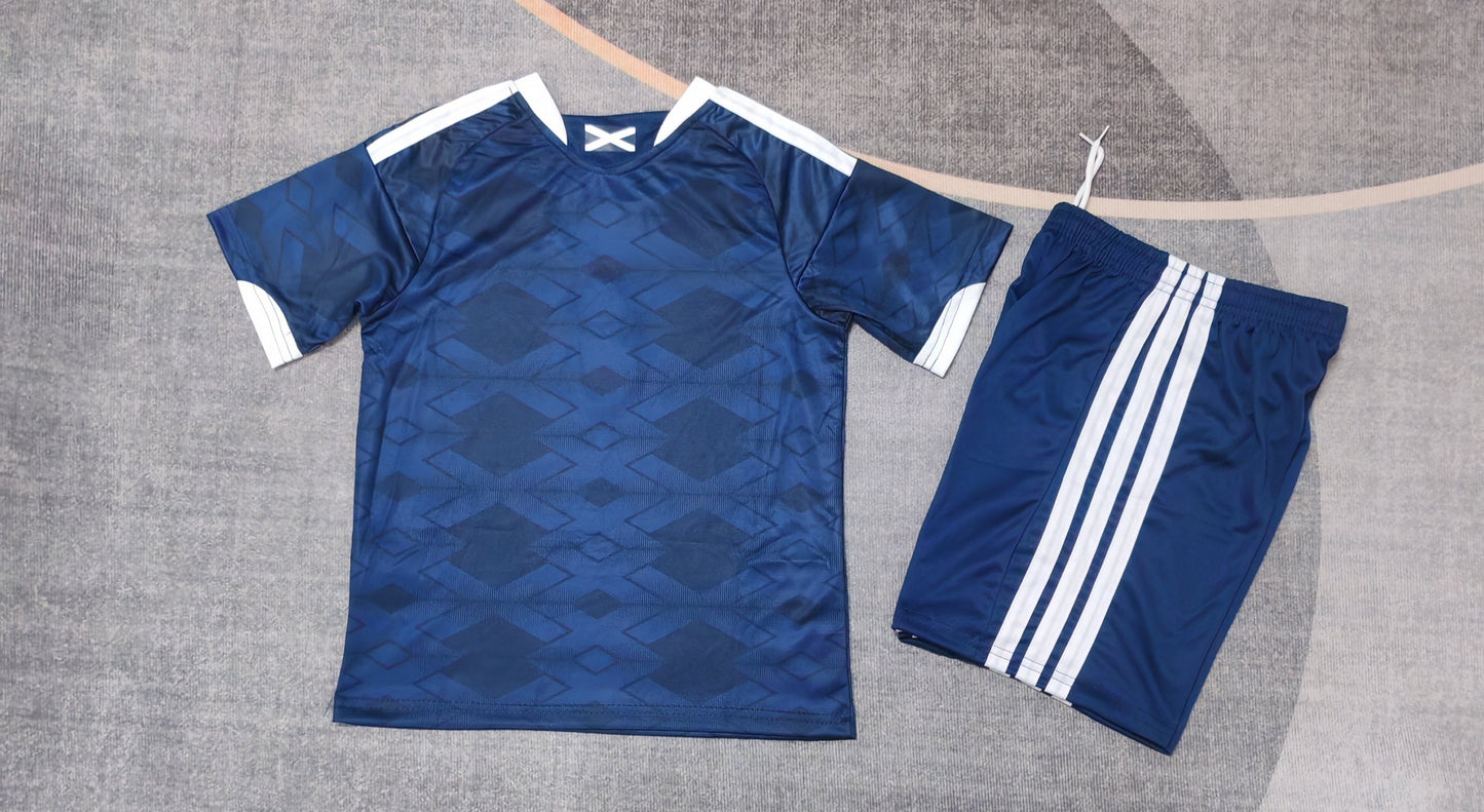 Kit Infantil Escócia Home 26/27 - Azul