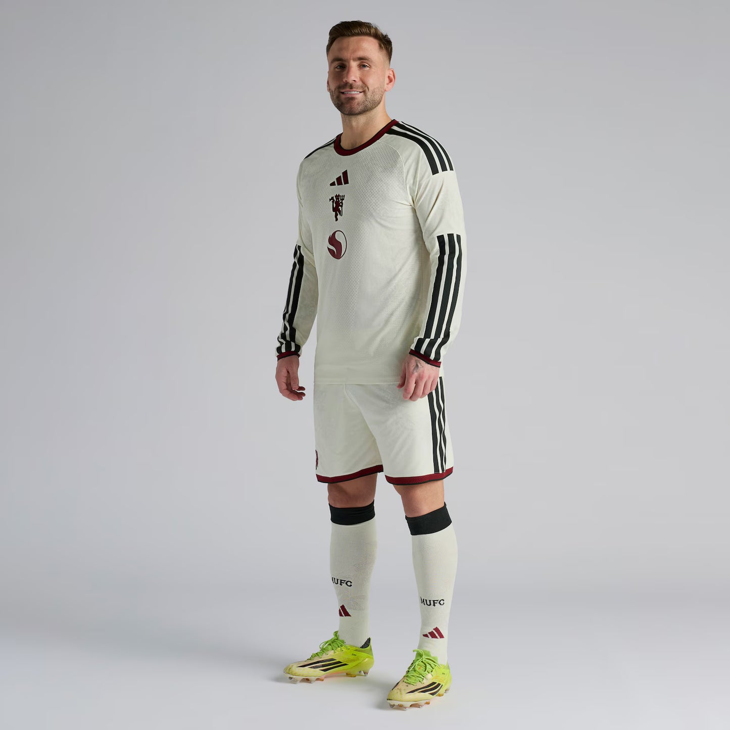 Manchester United Third Manga Longa 26/27 Jogador Adidas - Branca