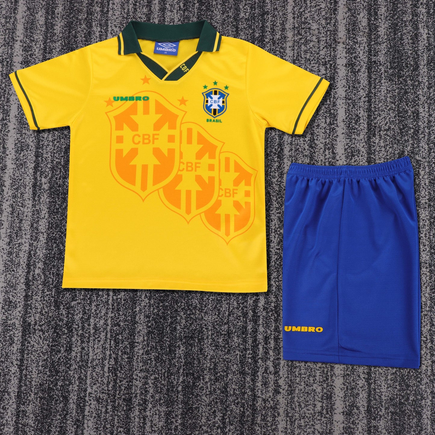 Kit Infantil Brasil Retro Home 1994 - Amarela