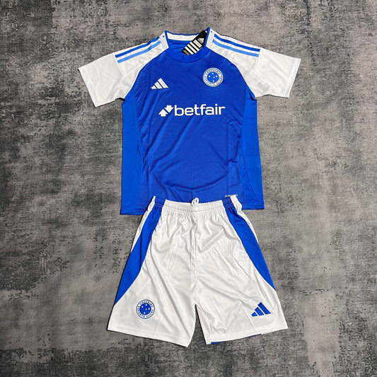 Kit Infantil Cruzeiro Home 25/26 - Azul e Branco