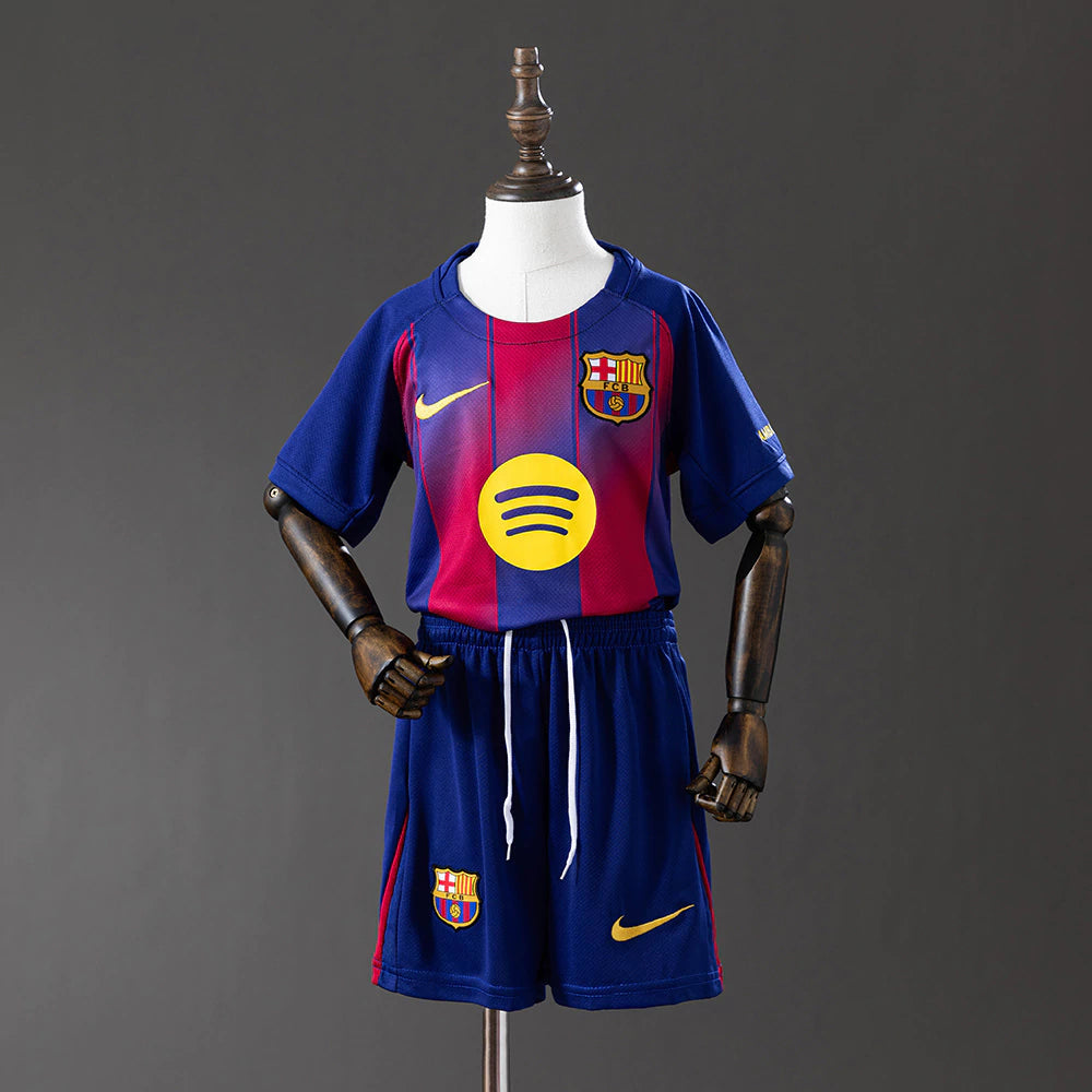 Kit Infantil Barcelona Home 25/26 - Grená