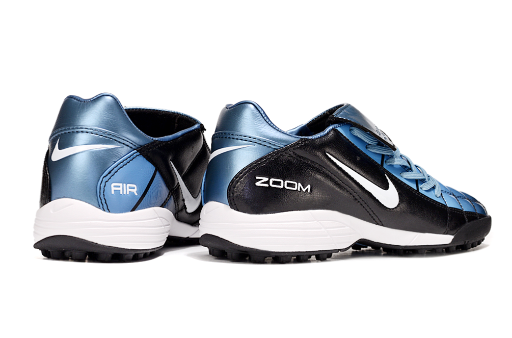 Chuteira Society Nike T90 TF - Preto e Azul