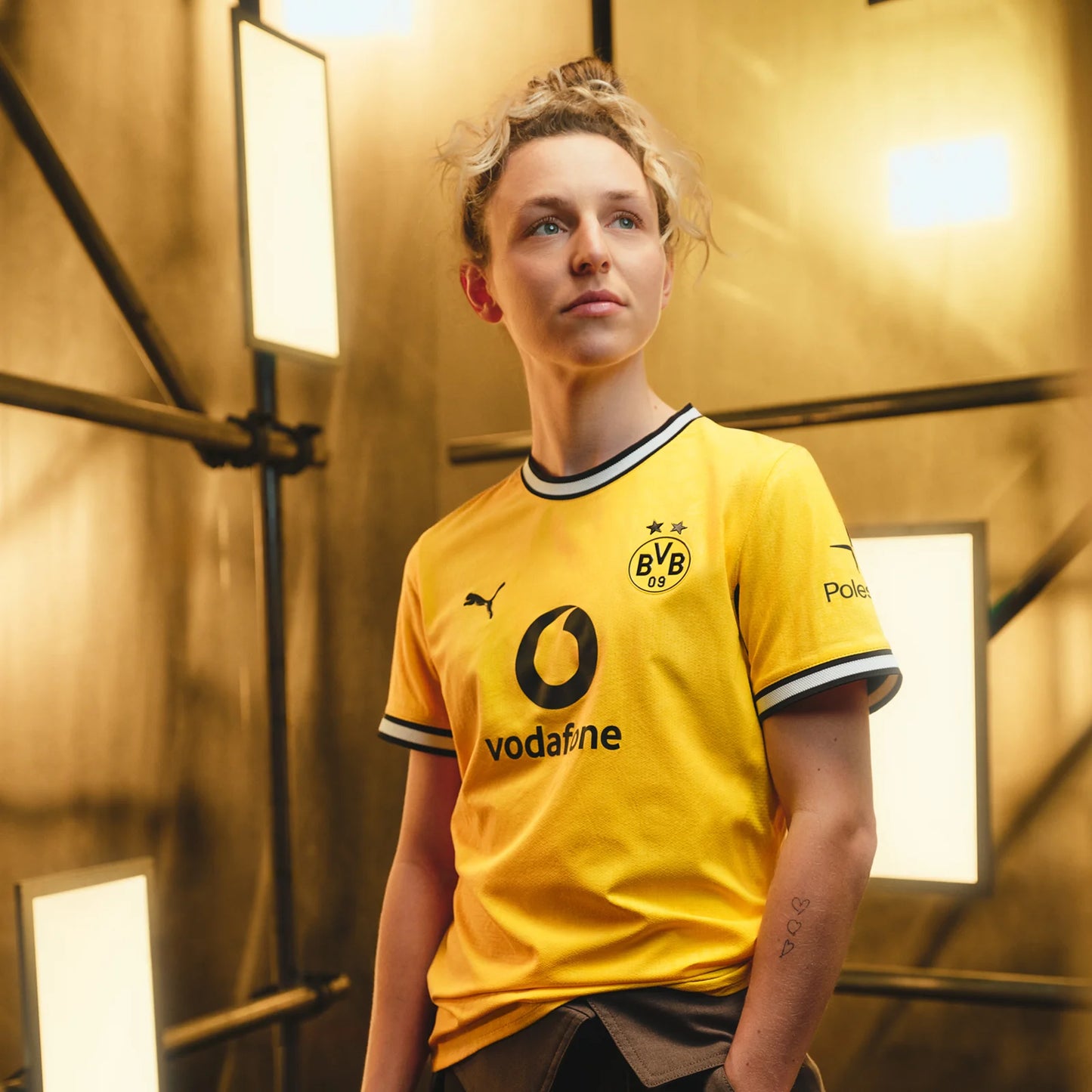 Borussia Dortmund Home 26/27 Feminina Puma - Amarela