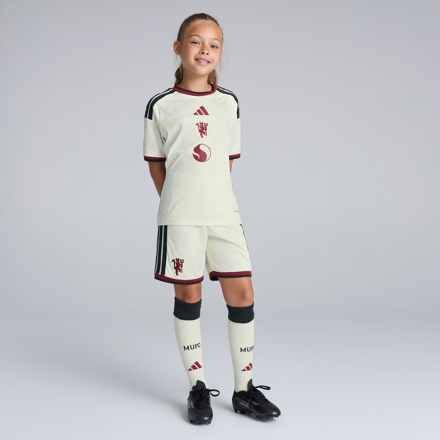 Kit infantil Manchester United Third 26/27  - Branca
