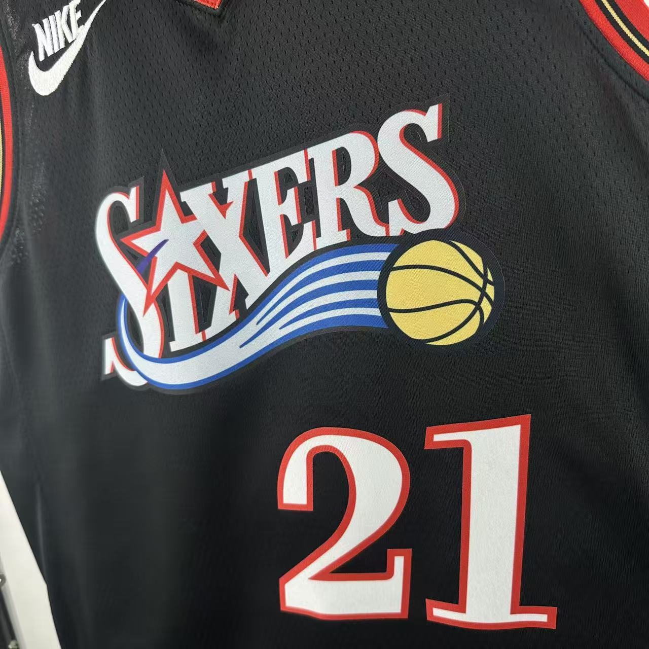 Regata Philadelphia 76ers Masculina - Preta