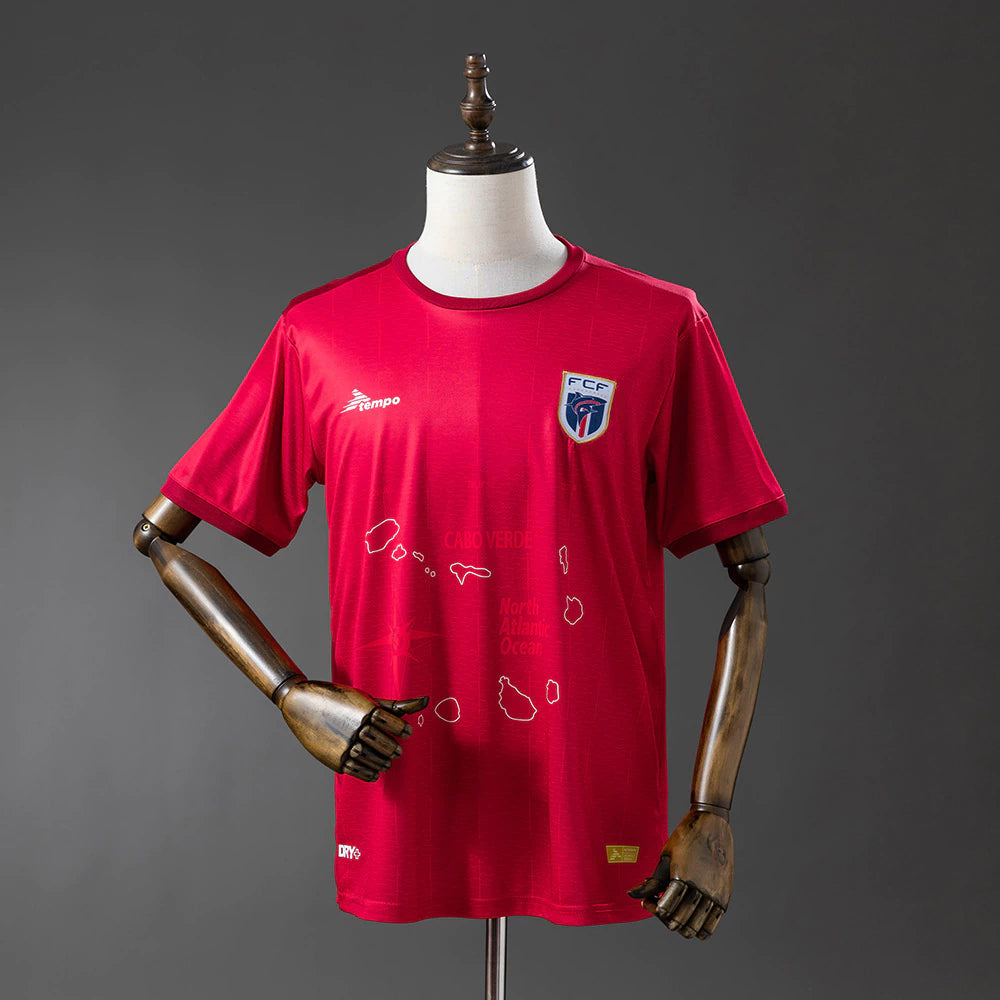 Cabo Verde Home 26/27 Masculino Torcedor  - Vermelho