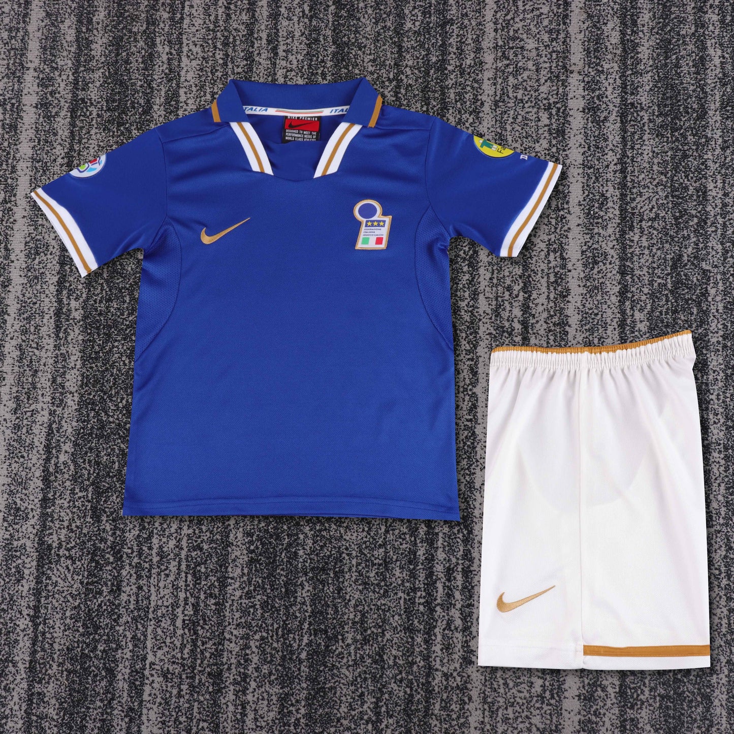 Kit Infantil Italia Home Retro 1996 - Azul