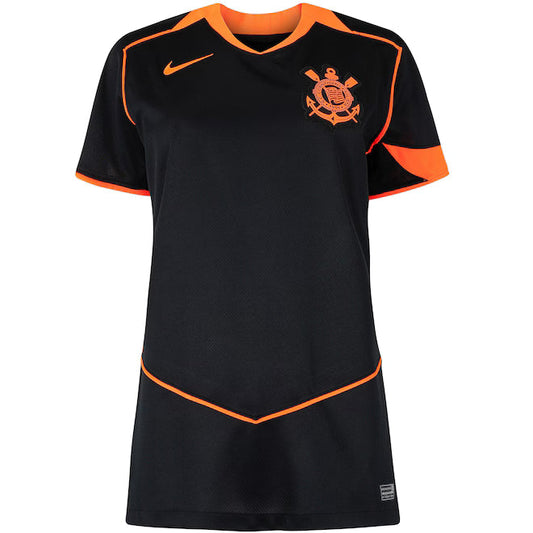 Corinthians Third 25/26 Torcedor Nike Feminina - Preta e Laranja
