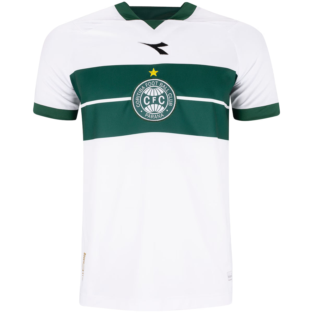 Coritiba Home 25/26 Diadora Masculino -  Branco e Verde
