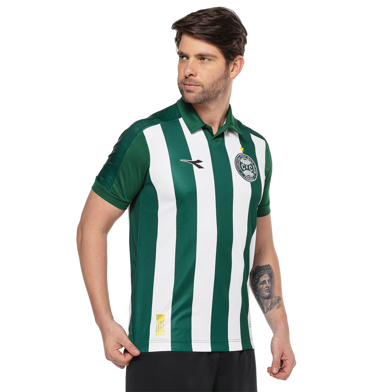 Coritiba Away 25/26 Diadora Masculino -  Verde e Branco