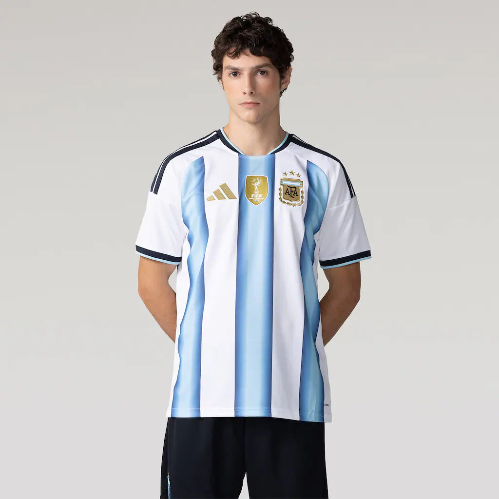 Argentina Home 26/27 Masculino Torcedor Adidas - Branca e Azul