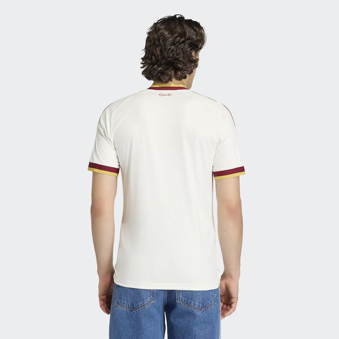 Espanha Away 26/27 Duas Estrelas + Patchs Adidas Torcedor - Branca