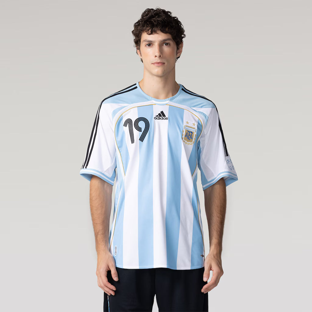 Argentina Home Retrô 2006 Masculino Adidas - Azul e Branca