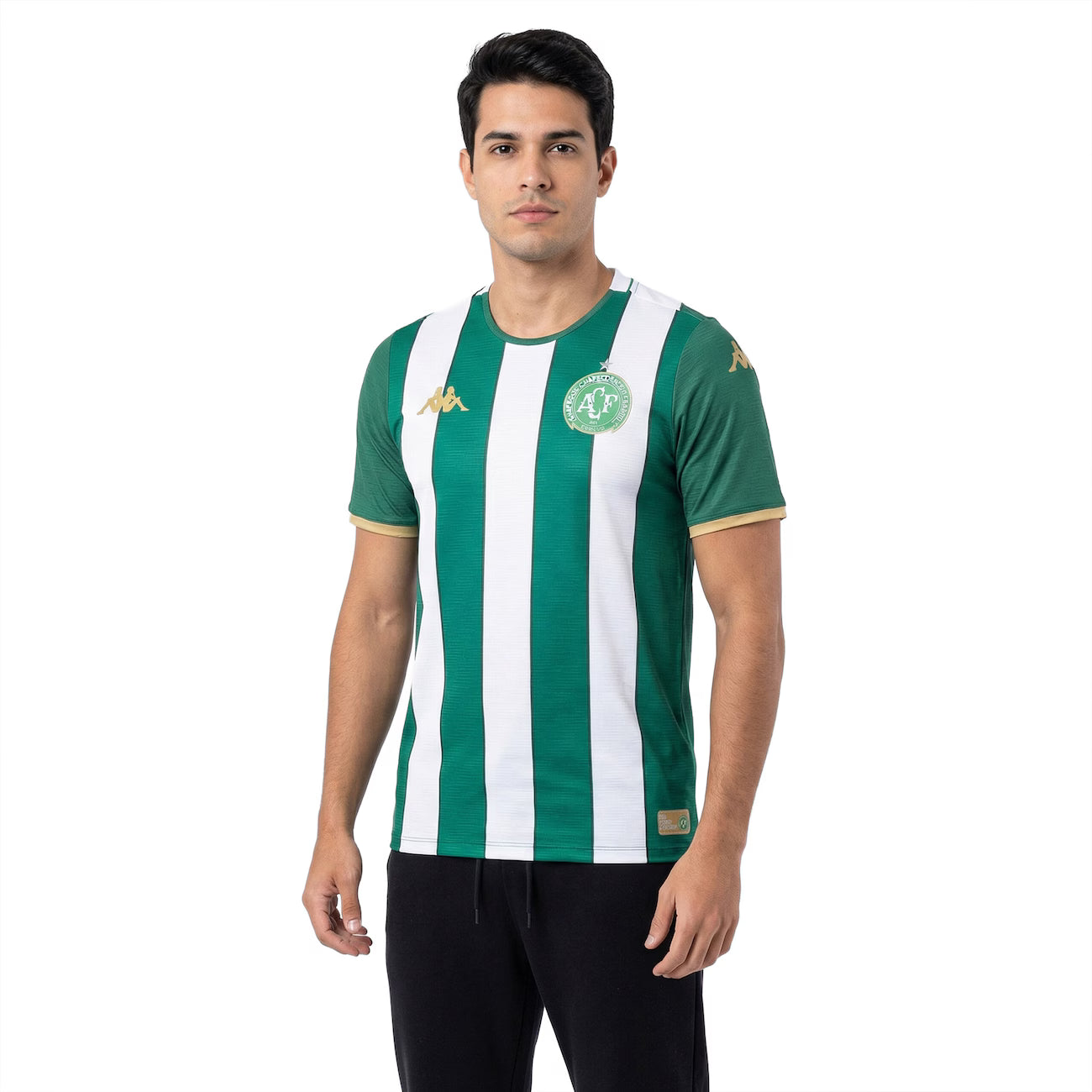 Chapecoense Home 26/27 Torcedor Kappa Masculino - Verde e Branco