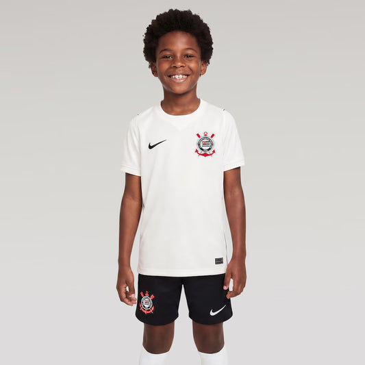 Kit Infantil Corinthians Home 26/27 - Branco