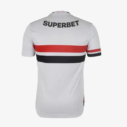 São Paulo Home 25/26 Torcedor New Balance  Masculino - Branco e Vermelho