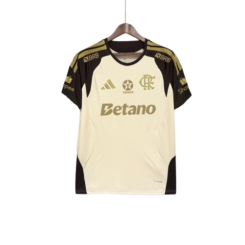 Flamengo Treino 26/27 Torcedor Com Patrocínios Adidas  - Bege