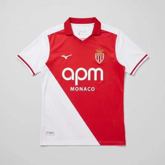 Monaco Home 26/27 Torcedor Mizuno - Vermelha e Branca