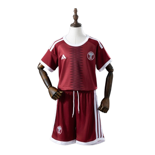 Kit Infantil Qatar Home 26/27 - Vinho