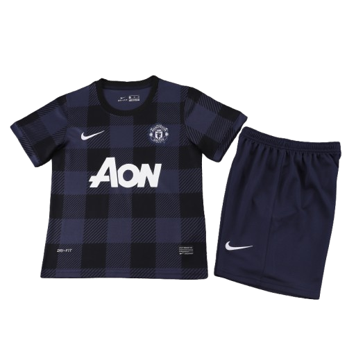 Kit infantil Manchester United Retrô Third 13/14 - Azul Escuro