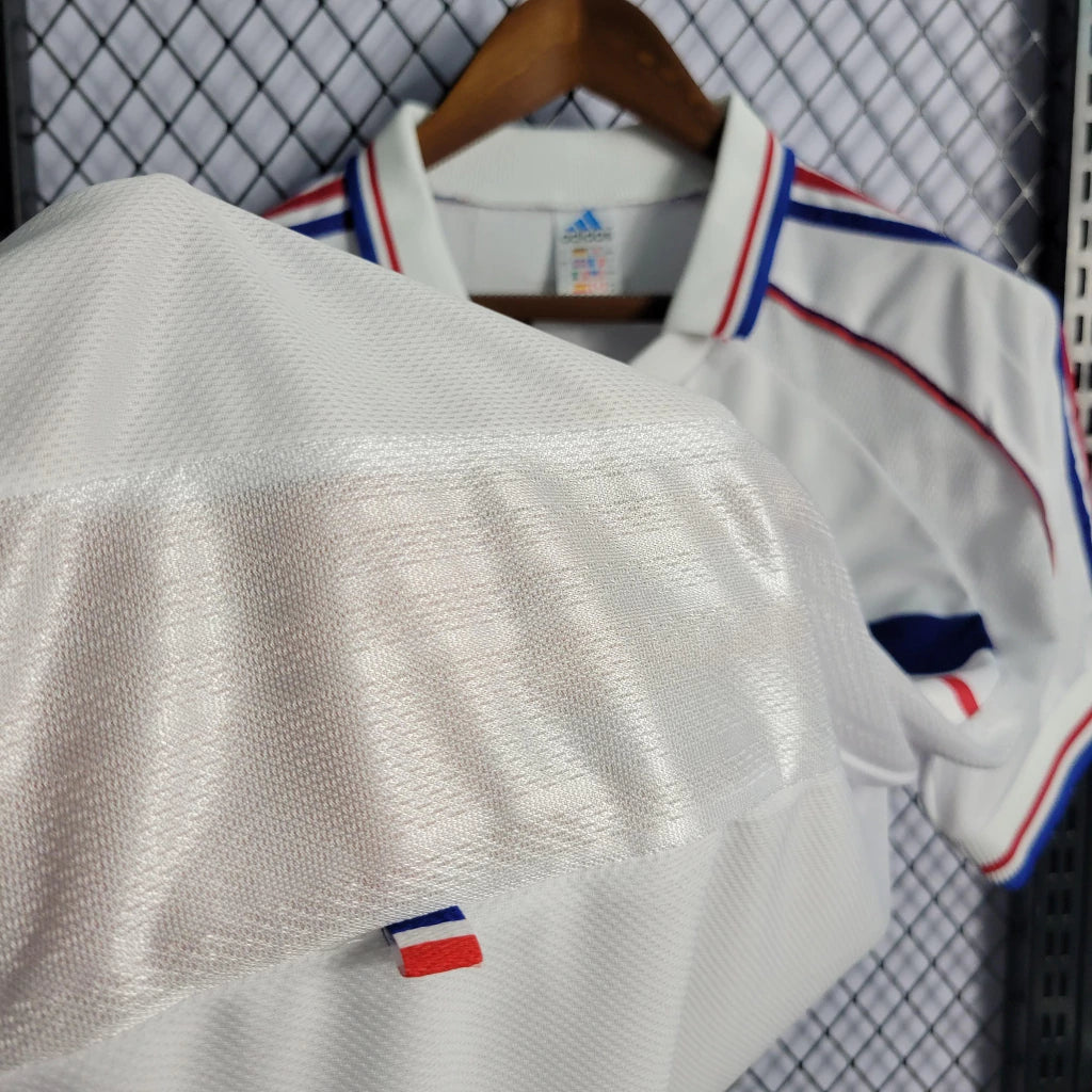 França Away Retrô 1998 Masculino Adidas - Branca
