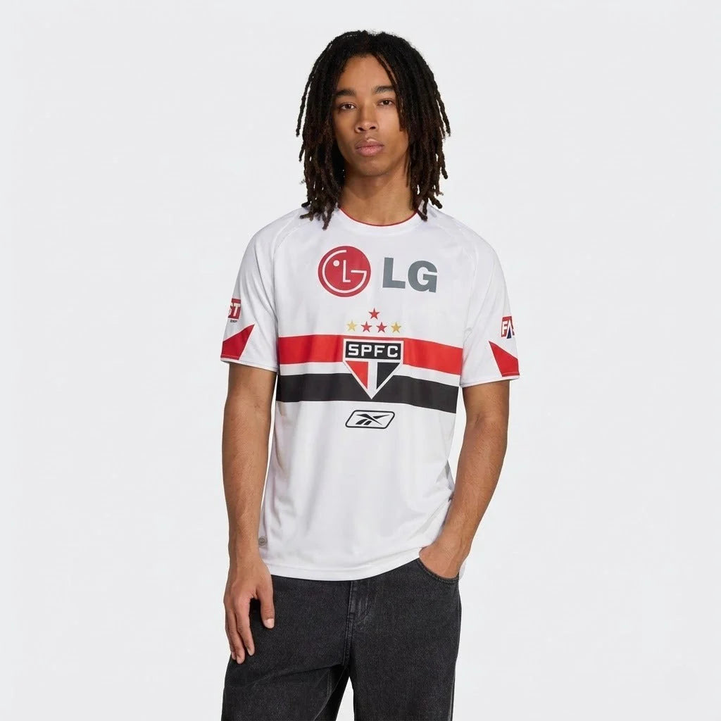 São Paulo Retrô 2005 Torcedor Reebok Masculino - Branca