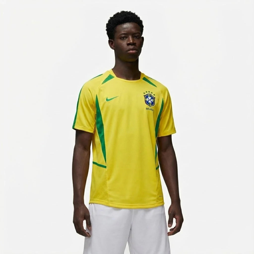 Brasil Home Retrô 2002 Nike - Amarela