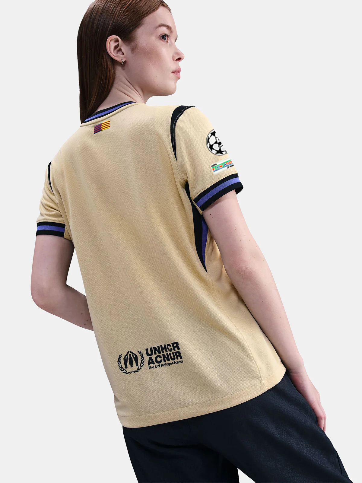 Barcelona Away 25/26 Feminina Nike/Kobe - Bege