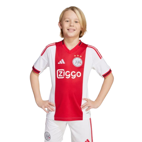 Kit Infantil Ajax Home 25/26 - Vermelho e Branco