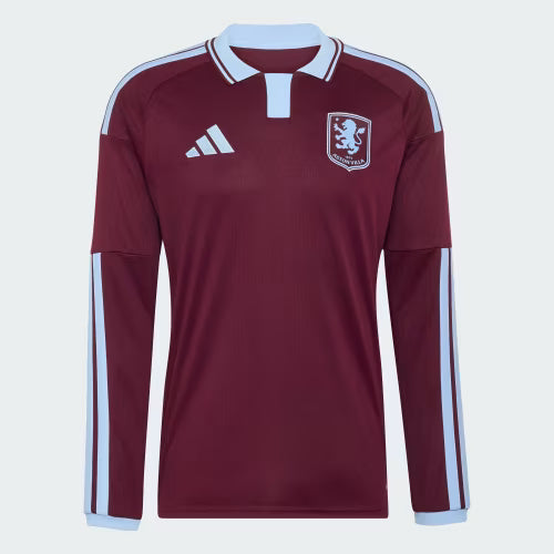 Aston Villa Home 26/27 Manga Longa Torcedor Adidas - Vinho